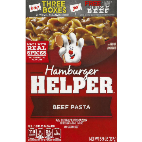 Hamburger Helper Pasta, Beef