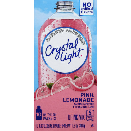 Crystal Light Drink Mix, Pink Lemonade, On-the-Go Packets