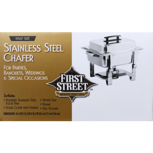 First Street Chafer, Stainless Steel