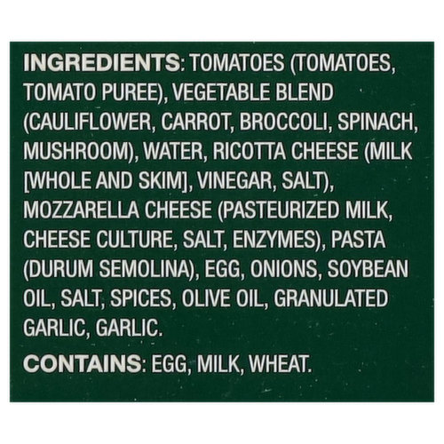 Michael Angelo's Lasagna, Vegetable, Family Size