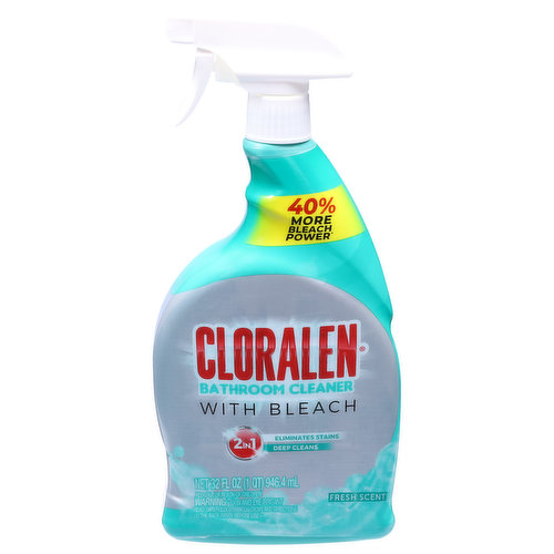 Cloralen Bathroom Cleaner, Fresh Scent, 2 in 1