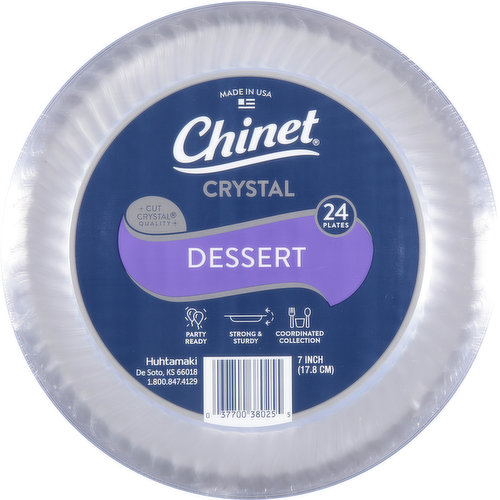 Chinet Plates, Dessert, 7 Inch
