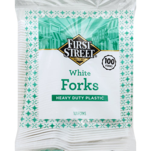 First Street Forks, White