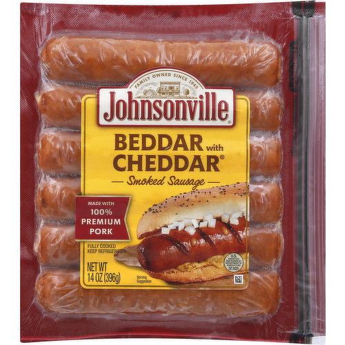 Johnsonville Sausage, Beddar with Cheddar, Smoked