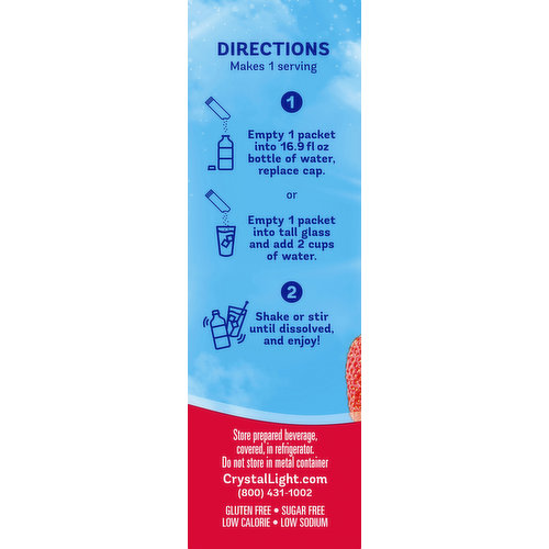 Crystal Light Sugar Free Wild Strawberry Powdered Drink Mix