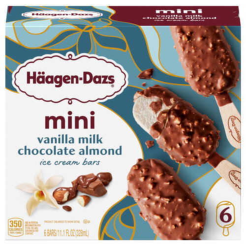 Haagen-Dazs Haagen-Dazs Vanilla Milk Chocolate Almond Ice Cream Mini Bars, 6 Count