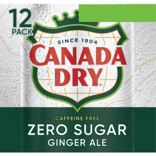 Canada Dry Ginger Ale, Zero Sugar