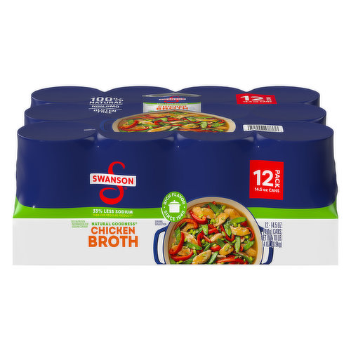 Swanson Chicken Broth, 12 Pack