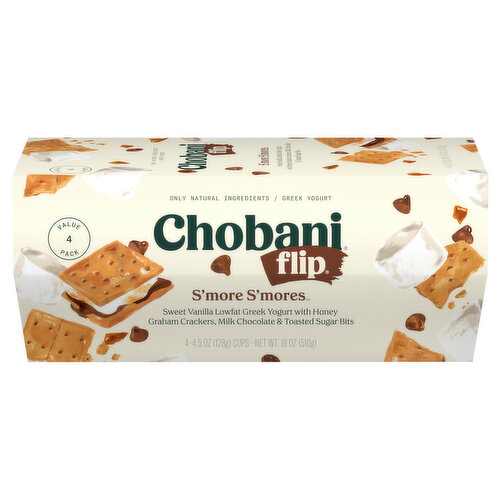 Chobani Yogurt, Greek, S'more S'mores, Value 4 Pack