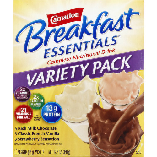 Carnation Complete Nutritional Drink, Variety Pack