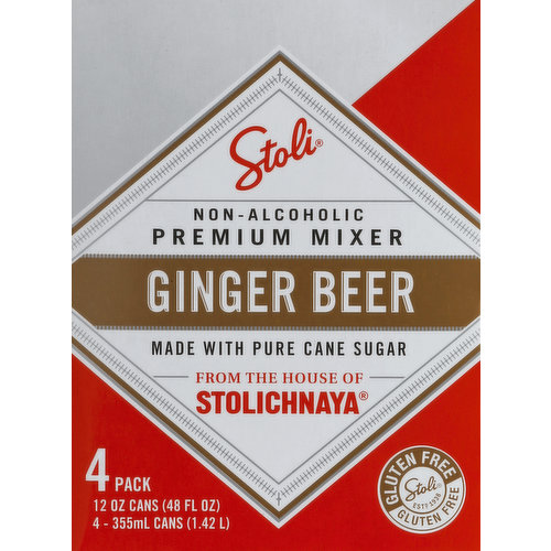 Stolichnaya Ginger Beer, 4 Pack