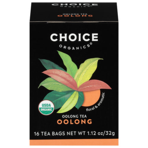 Choice Organics Oolong Tea, Oolong, Tea Bags