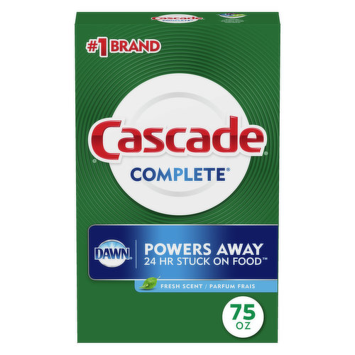 Cascade Cascade Powder Dishwasher Detergent, Fresh Scent, 75 ounces