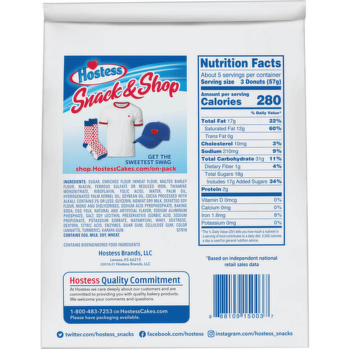 Hostess Double Chocolate Flavored Donettes