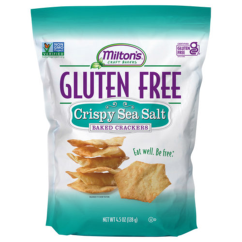Milton's Baked Crackers, Gluten Free, Crispy Sea Salt