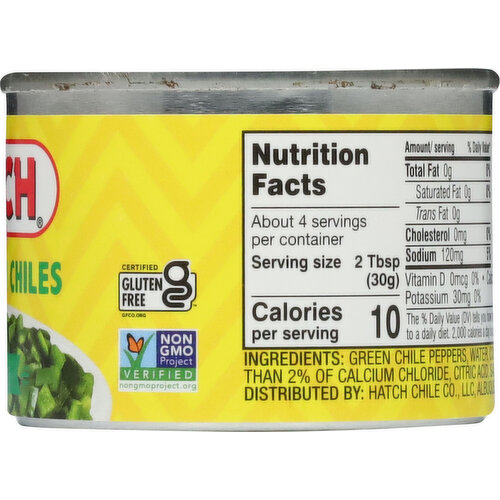Hatch Diced Mild Green Chiles