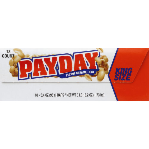 PayDay Peanut Caramel Bar, King Size