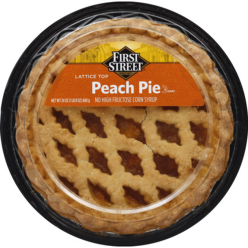 First Street Peach Pie, Lattice Top