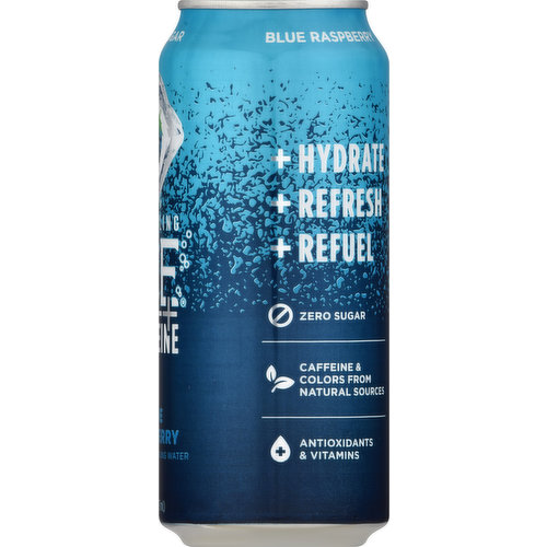 Sparkling Ice Sparkling Water, Zero Sugar, +Caffeine, Blue Raspberry