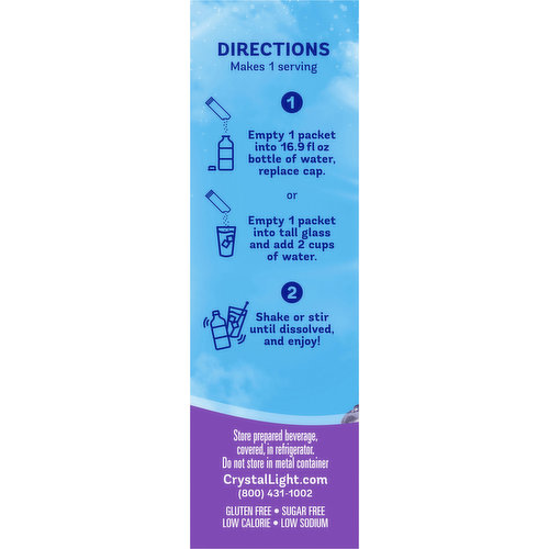 Crystal Light Drink Mix, Grape, On-the-Go-Packets
