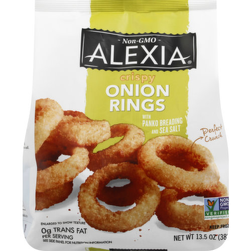 Alexia Onion Rings, with Panko Breading and Sea Salt, Crispy