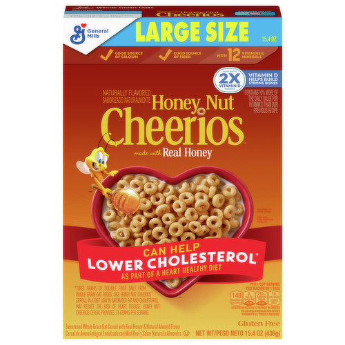 Cheerios Cereal, Honey Nut, Large Size