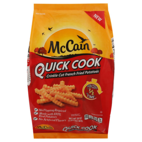 McCain French Fried Potatoes, Quick Cook, Crinkle Cut