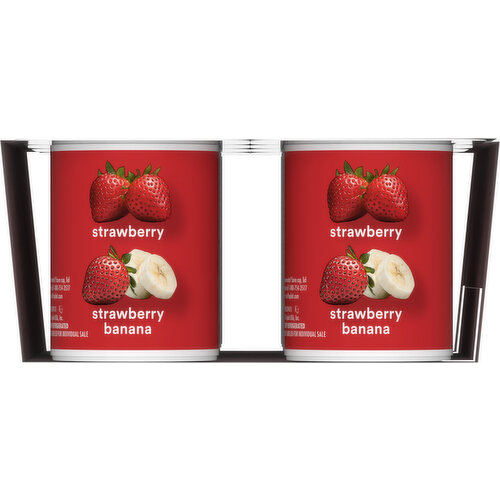 Yoplait Low Fat Strawberry/ Strawberry Banana Yogurt
