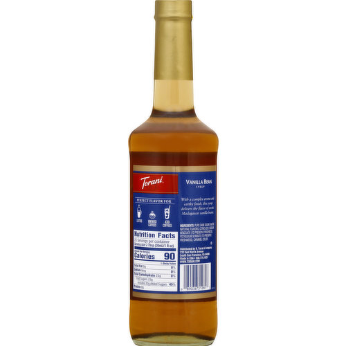 Torani Syrup, Vanilla Bean