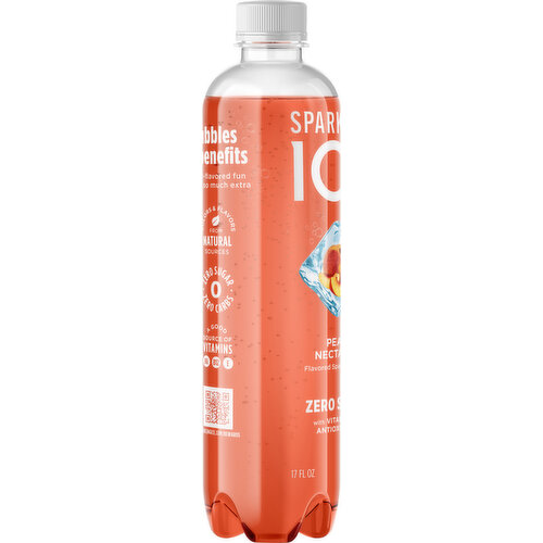 Sparkling Ice Sparkling Water, Zero Sugar, Peach Nectarine