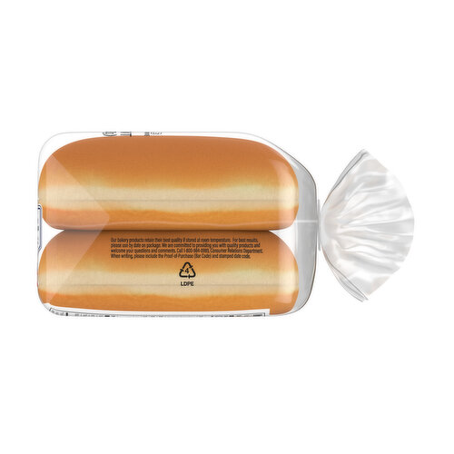 Ball Park White Hot Dog Buns, 8 count, 14 oz