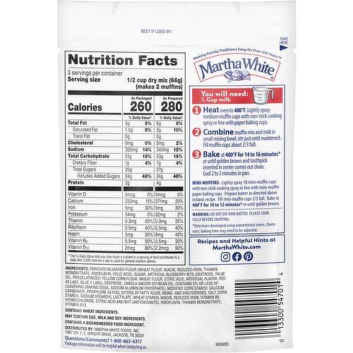 Martha White Blueberry Muffin Mix