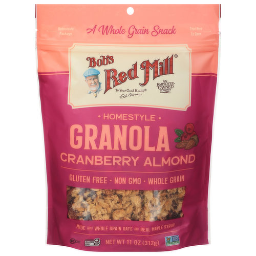 Bob's Red Mill Granola, Homestyle, Cranberry Almond