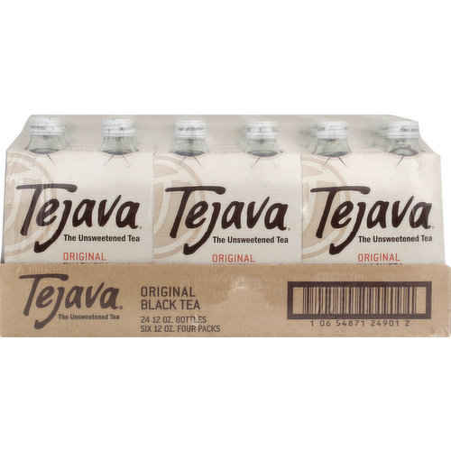 Tejava Black Tea, Original, Four Packs