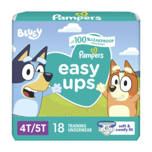 Pampers Training Underwear Boys Size 6 4T5T 18 Count