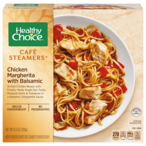 Healthy Choice Café Steamers Chicken Margherita with Balsamic Frozen Meal