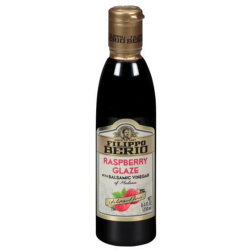 Filippo Berio Glaze, with Balsamic Vinegar of Modena, Raspberry