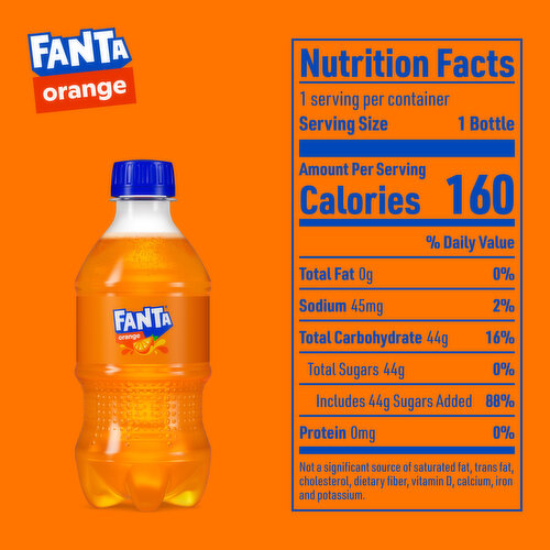 Fanta Orange Soda Soft Drink Bottles