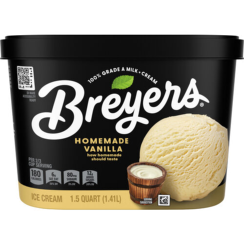 Breyers Homemade Vanilla Ice Cream
