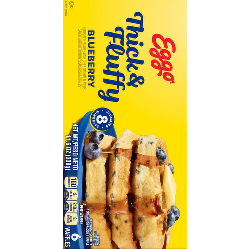 Eggo Thick & Fluffy Blueberry Waffles