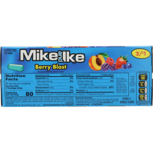 Mike and Ike Chewy Berry Blast Candy Image 2 of 6