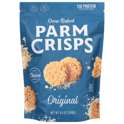 Parm Crisps Cheese Snack, Original, Oven-Baked