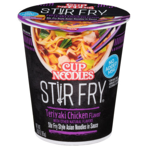 Nissin Asian Noodles, Teriyaki Chicken Flavor, Stir Fry Style