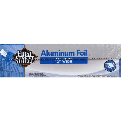 First Street Aluminum Foil, 12 Inches Wide, 1000 Feet