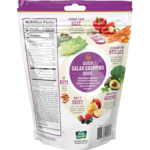 Fresh Gourmet Croutons, Cheese & Garlic