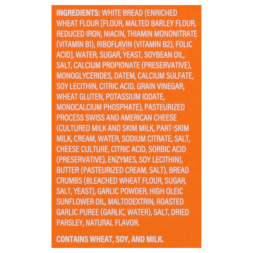 Lily's Toaster Grills Grilled Cheesy Garlic Bread Sandwich