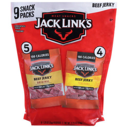 Jack Link's Beef Jerky, Original/Teriyaki