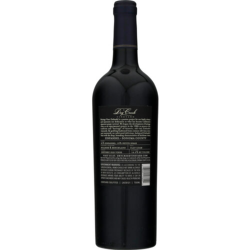Dry Creek Vineyard Zinfandel, Heritage Vines