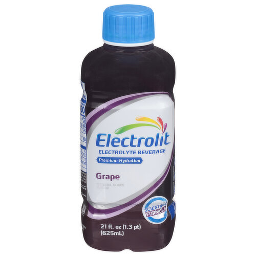 Electrolit Electrolyte Beverage, Grape, Premium Hydration