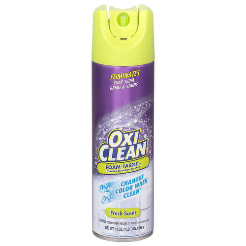 OxiClean Bathroom Cleaner, Foaming, Fresh Scent